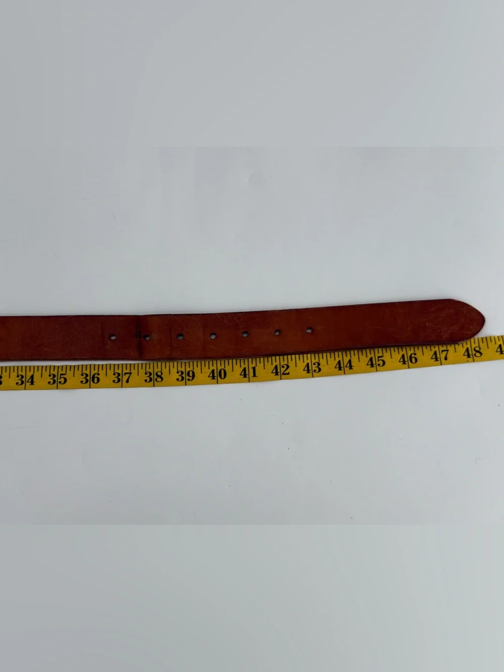American Eagle Vintage Tan Brown Leather Belt 40